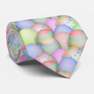 Coloured Easter Eggs Background Tie