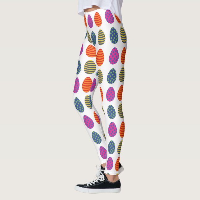 Coloured Easter Eggs Leggings (Left)