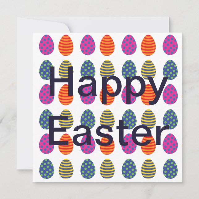 Coloured Easter Eggs Pattern (Front)