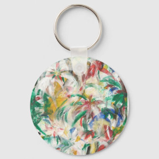 Coloured Fingerpaint Art Keychain
