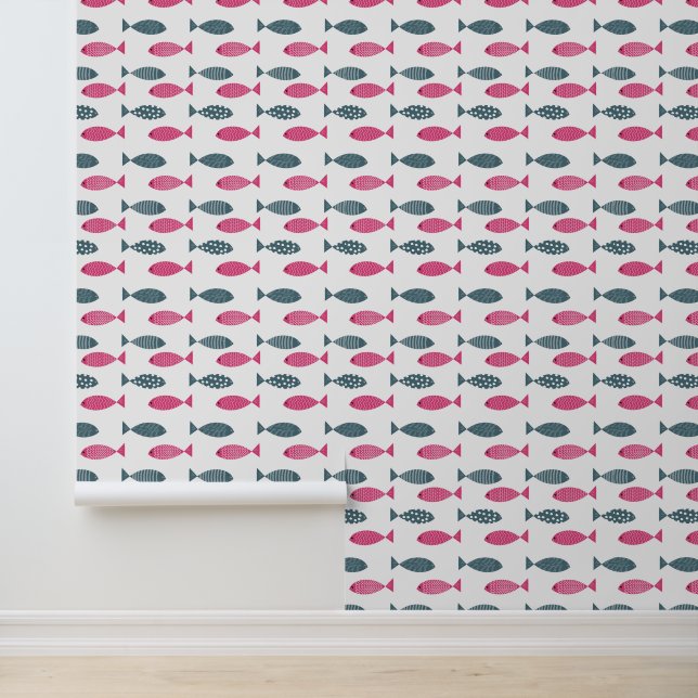 coloured fish pattern  wallpaper (Application)