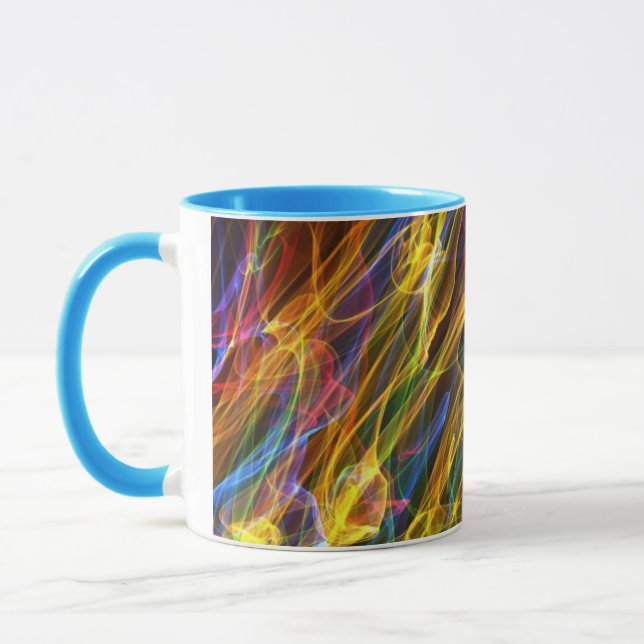 Coloured Flames Mug (Left)