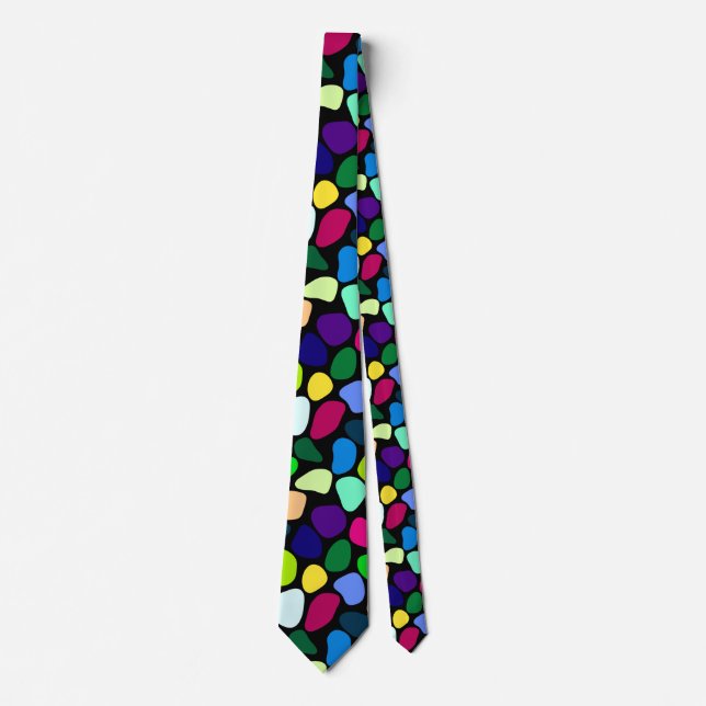 Coloured Flat Stone Mosaic I + your ideas Tie (Front)