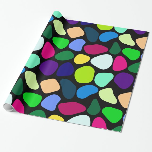 Coloured Flat Stone Mosaic I + your ideas Wrapping Paper (Unrolled)