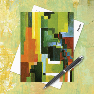 Coloured Forms Abstract August Macke Postcard