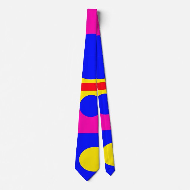 Coloured geometric shapes tie (Front)