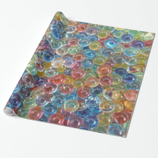 coloured glass beads wrapping paper (Unrolled)
