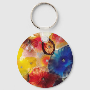 Coloured Glass Keychain