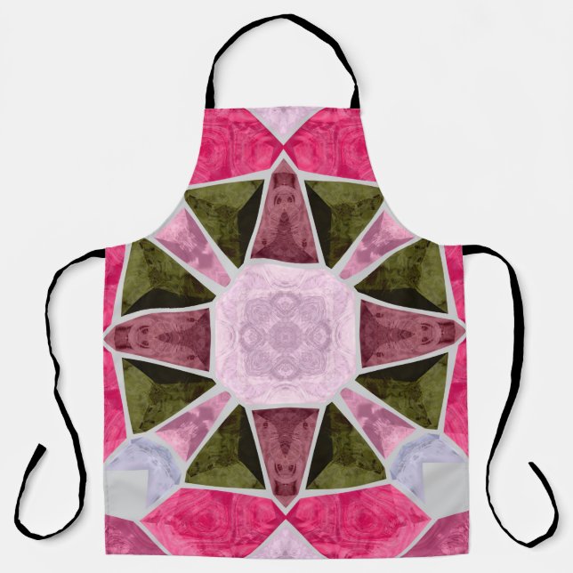 coloured glass mosaic, seamless backgroundsquare,  apron (Front)