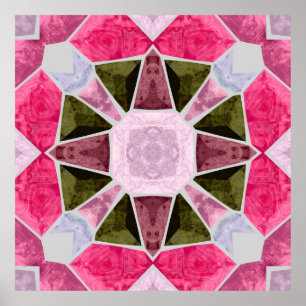 coloured glass mosaic, seamless backgroundsquare,  poster