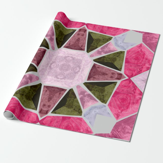 coloured glass mosaic, seamless backgroundsquare,  wrapping paper (Unrolled)