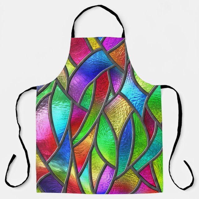 Coloured Glass Pattern 3D Texture Apron (Front)
