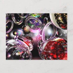 Coloured Glass Postcard