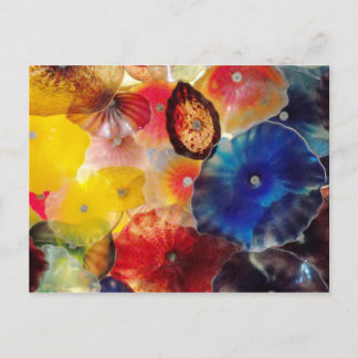 Coloured Glass Postcard