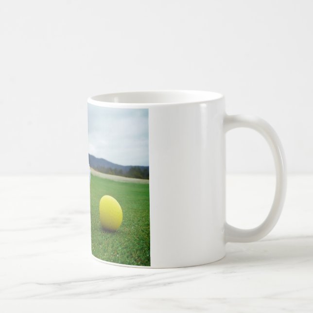 Coloured Golf Balls, mountain tee Coffee Mug (Right)