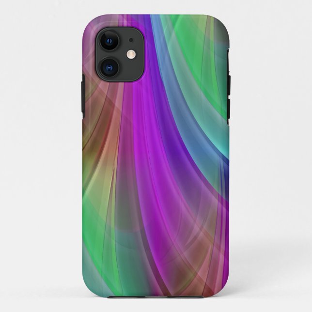 Coloured Gradients Rays - pink Case-Mate iPhone Case (Back)