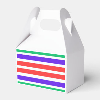 Coloured Graphic Lines Favor Box