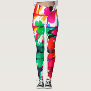 Coloured hearts leggings