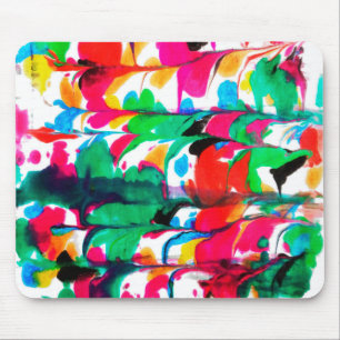 Coloured hearts mouse pad