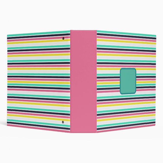 Coloured Horizontal Stripes  Binder (Background)