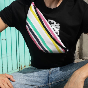 Coloured Horizontal Stripes Fanny Pack