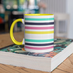 Coloured Horizontal Stripes  Mug