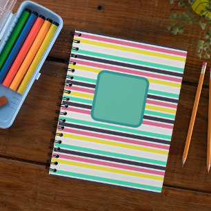 Coloured Horizontal Stripes  Notebook