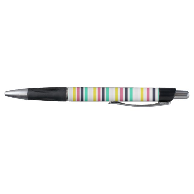 Coloured Horizontal Stripes  Pen (Bottom)