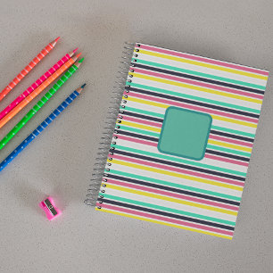 Coloured Horizontal Stripes Planner