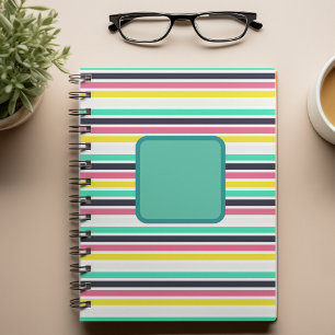 Coloured Horizontal Stripes Planner