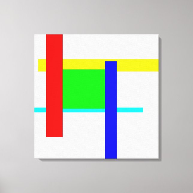 Coloured hug canvas print (Front)