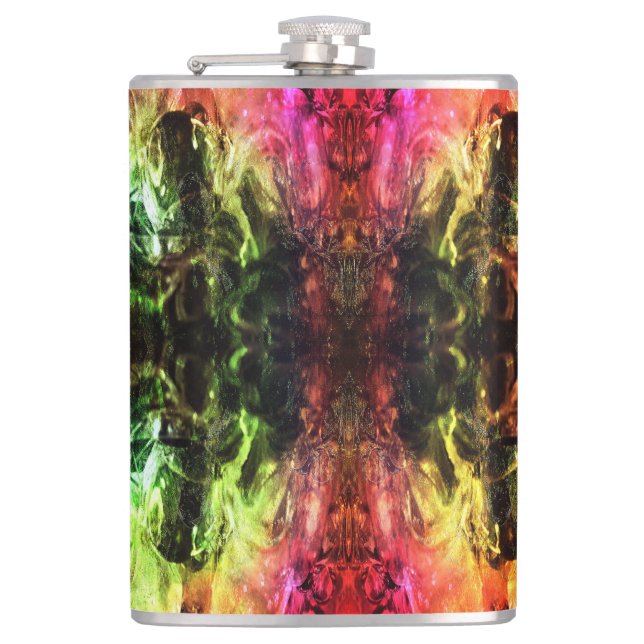 Coloured Ice Two Hip Flask (Front)