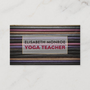 Coloured Incense, Yoga Teacher Business Card