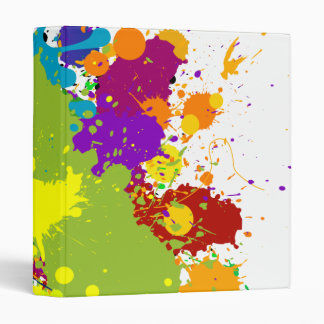 Coloured Inky Splats Binder