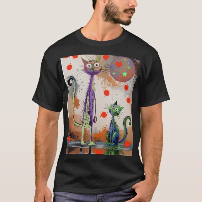  coloured kitten T-Shirt (Front)
