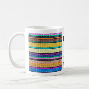 Coloured knitting Stripes seamless pattern 1 Coffee Mug