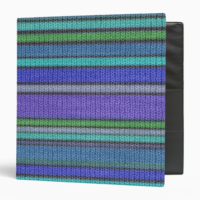 Coloured knitting Stripes seamless pattern 2 Binder (Front/Inside)