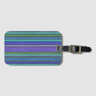 Coloured knitting Stripes seamless pattern 2 Luggage Tag