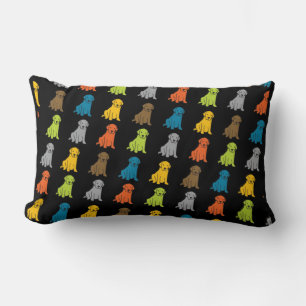Coloured Labrador Retriever Throw Pillow