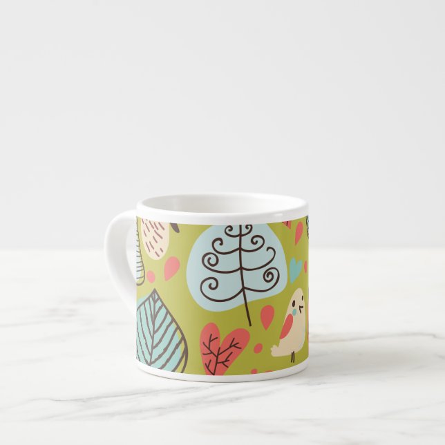 Coloured Leaves Espresso Cup (Front Left)
