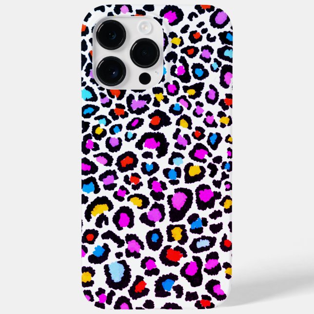 Coloured Leopard Print Case-Mate iPhone Case (Back)