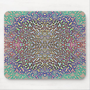 Coloured Lights Reflections Mouse Pad