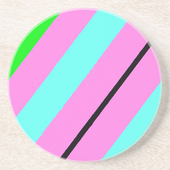 Coloured lines coaster (Front)