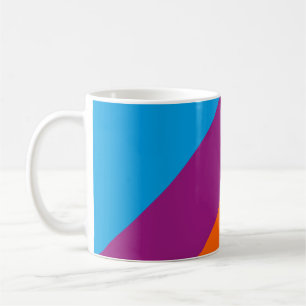 Coloured lines coffee mug