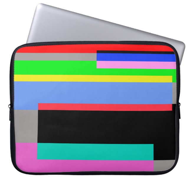 Coloured lines laptop sleeve (Front)