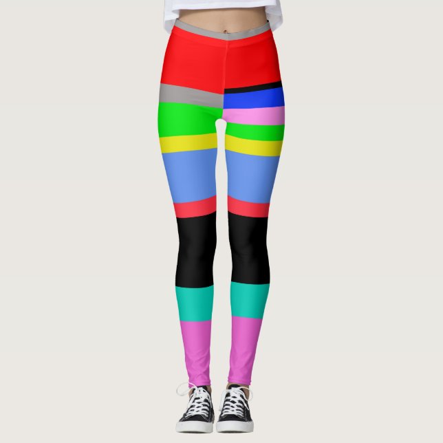 Coloured lines leggings (Front)