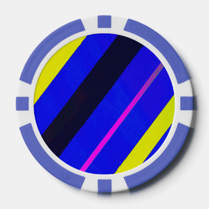 Coloured lines poker chips