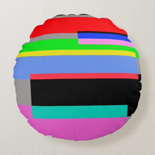 Coloured lines round pillow (Front)