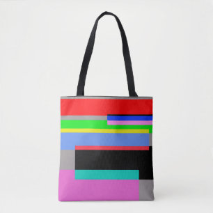 Coloured lines tote bag