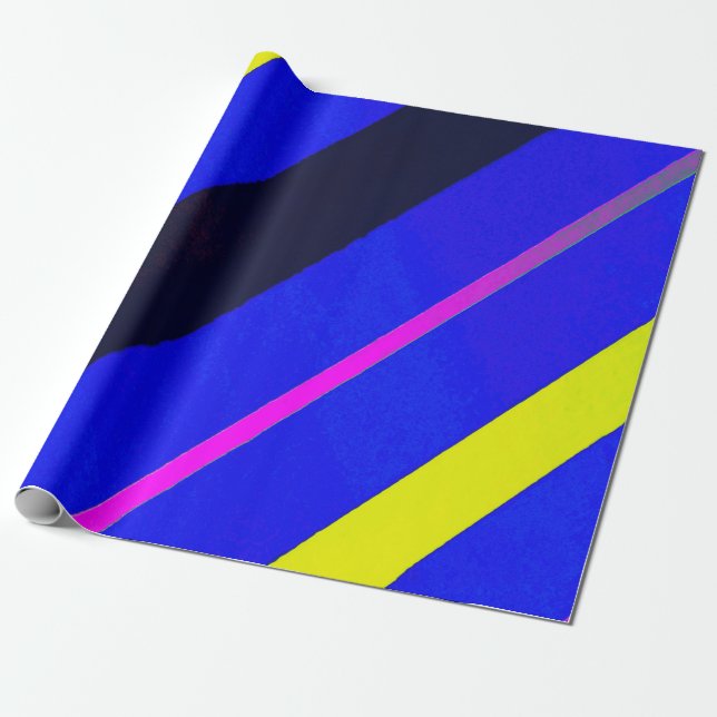 Coloured lines wrapping paper (Unrolled)